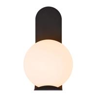 Nordlux Design buitenlampDalius zwart met witte bol - 2418271003 - thumbnail