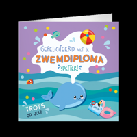 XL Greeting Cards Zwemdiploma - thumbnail