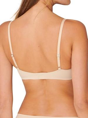 BH met vulling zonder beugel - Invisible soft - Comfort invisible bh die niet doorschijnt - Huidskleur - Zwart