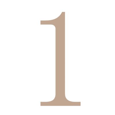 Vaessen Creative • houten cijfer "1" 9cmx3mm