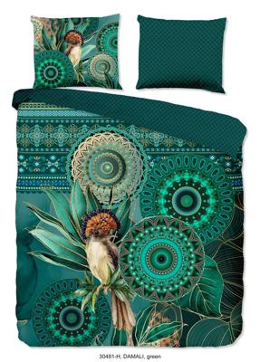 HIP Collectie Paradijsvogel Dekbedovertrek Groen-2-persoons (200 x 200/220 cm)