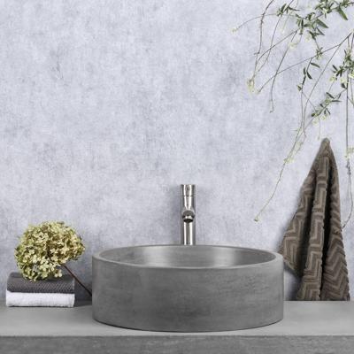 Differnz Marba Waskom Rond 42x13cm Beton Donker grijs 38.251.22 Differnz Marba Waskom Rond 42x13cm Beton Donker grijs 38.251.22