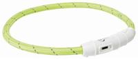 TRIXIE HALSBAND HOND FLASH LICHTHALSBAND USB TPU / NYLON GROEN 45X0,7 CM - thumbnail