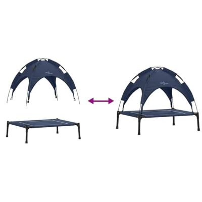 VidaXL Hondenbed marineblauw 63 x 49,5 x 60 cm staal VidaXL Hondenbed marineblauw 63 x 49,5 x 60 cm staal