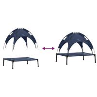 VidaXL Hondenbed marineblauw 63 x 49,5 x 60 cm staal - thumbnail