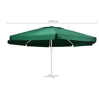 VidaXL Vervangingsdoek voor parasol 600 cm groen