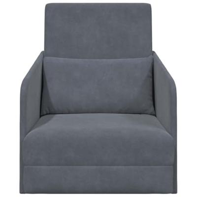 Slaapbank Donkergrijs 65 x 80 x 83 cm Fluweel