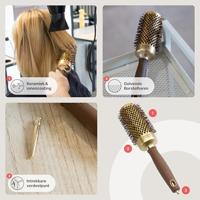 Olivia Garden Wavy Bristles Gold&Brown Brush Ø45mm - thumbnail