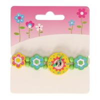 Horloge Hout Bloem - thumbnail