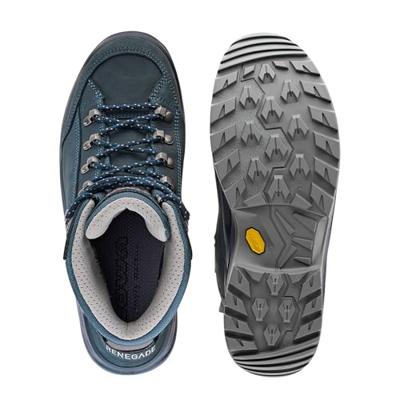 Lowa Renegade Evo GTX Mid Hoge Wandelschoen Dames Steel Blue/Old Rose 8,5 Lowa Renegade Evo GTX Mid Hoge Wandelschoen Dames Steel Blue/Old Rose 8,5