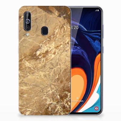 Samsung Galaxy A60 | TPU | Siliconen hoesje | Marmer Creme