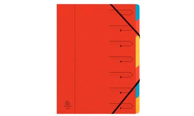Exacompta Sorteermap 7-delig, rood Exacompta Sorteermap 7-delig, rood