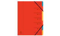 Exacompta Sorteermap 7-delig, rood - thumbnail