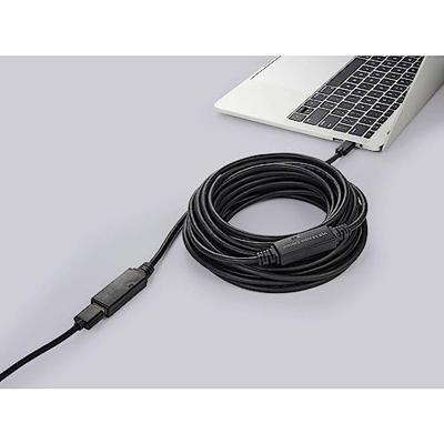 Renkforce USB-kabel USB 3.2 Gen1 (USB 3.0 / USB 3.1 Gen1) USB-C stekker, USB-A bus 5.00 m Zwart Actief met signaalversterking, Met OTG-functie RF-5231962