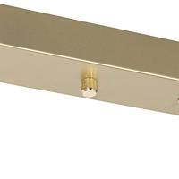 QAZQA Hanglamp messing langwerpig incl. LED 3-staps dimbaar 3-lichts - thumbnail