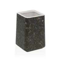 Tandenborstelhouder Versa Zwart Keramisch Plastic 7 x 10 x 7 cm - thumbnail