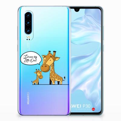 Huawei P30 Telefoonhoesje met Naam Giraffe Huawei P30 Telefoonhoesje met Naam Giraffe