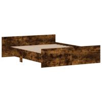Bedframe met hoofd- en voeteneinde gerookt eiken 150x200 cm - thumbnail