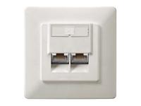 125765 - Inbouwaansluitdoos - RJ-45 X 2 - RAL 1013 (pak van 5) - thumbnail