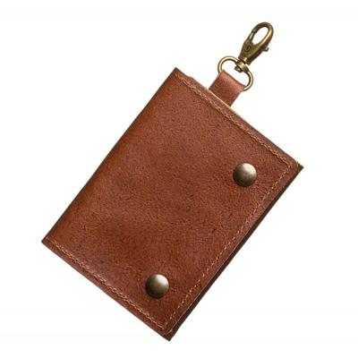 The Hantler Memory card holder Whiskey brown / Brass, 3x SD + 2x CF