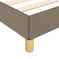 Bedframe zonder matras 90x200 cm stof taupe - thumbnail