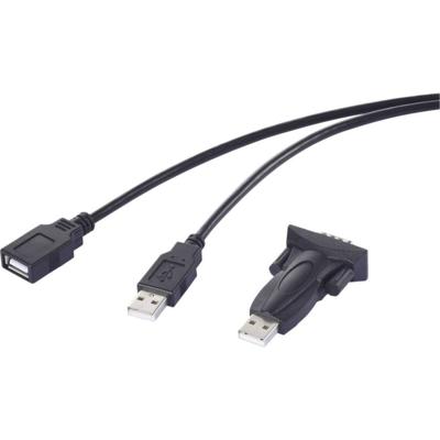 Renkforce USB 2.0, Serieel Adapter [1x USB - 1x RS232-stekker] 1.00 m