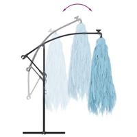 Parasol met stalen paal 290x290x238 cm blauw - thumbnail