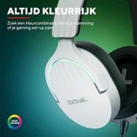 Gaming Headset met Microfoon Trust GXT 490 Wit Zwart Multicolour Zwart/Wit - thumbnail