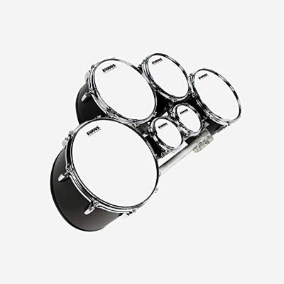 Evans TT13MXW MX White Marching Tenor Drumvel, 13 inch