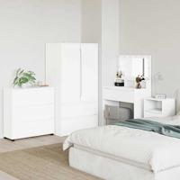 Opbergkast Wit 80 x 31 x 81 cm Bewerkt hout - thumbnail