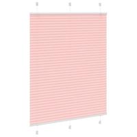 Pliss rolgordijn 110x150cm stofbreedte 109,4cm polyester roze - thumbnail