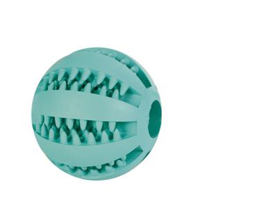 TRIXIE DENTA FUN BAL RUBBER MUNTSMAAK 7CM 3ST - thumbnail