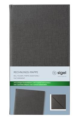 Sigel Rekeningmap RM101 Antraciet 13 cm x 23 cm 1 stuk(s)