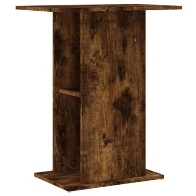 Aquariumstandaard 60,5x36x72,5 cm bewerkt hout gerookt eiken - thumbnail
