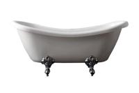 Best Design Nostalgisch Vrijstaand Bad Double-Ended-Slip 175X72X79 cm Glans Wit - thumbnail