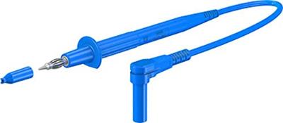 Stäubli XPF-484 Veiligheidsmeetsnoer 4mm-veiligheidsstekker 4mm-veiligheidsstekker 1.50 m Blauw 1 stuk(s)