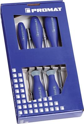 Promat/Tecwerk Zeskantschroevendraaier-set | 5-delig | 3-componentengreep | 3-componentengreep - 4000827162