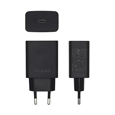 AISENS - ASCH-1PD20-BK - oplader PD 3.0 1 poort 1XUSB-C 20 W, zwart