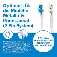 EmmiDent E2 Opzetborstel voor elektrische tandenborstel 2 stuk(s) Wit - thumbnail
