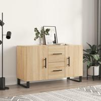 Dressoir 100x36x60 cm bewerkt hout sonoma eikenkleurig - thumbnail