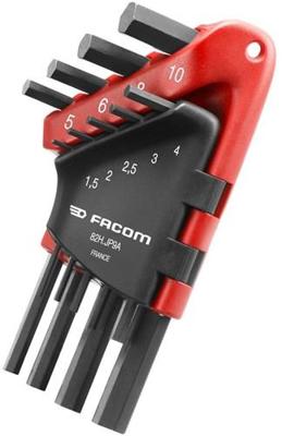 Facom jp haakse inbussleutels 6-kant in houder, metrische maten - 82H.JP9A Facom jp haakse inbussleutels 6-kant in houder, metrische maten - 82H.JP9A