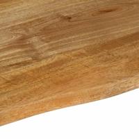 Tafelblad met natuurlijke rand 90x60x3,8 cm massief mangohout - thumbnail