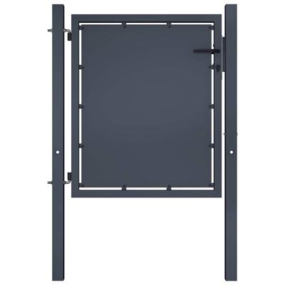 Tuinpoort staal 100x75 cm antraciet