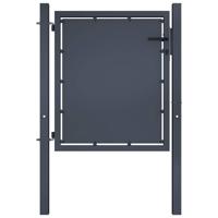 Tuinpoort staal 100x75 cm antraciet - thumbnail