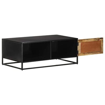 Salontafel 90x50x35 cm ruw mangohout