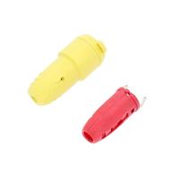 AS Schwabe 62413 Koppeling met randaarde Rubber 230 V Geel IP44 - thumbnail