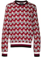 Dolce & Gabbana logo print sweatshirt - Red - thumbnail