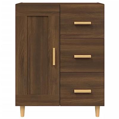Dressoir 69,5x34x90 cm bewerkt hout bruineikenkleurig Dressoir 69,5x34x90 cm bewerkt hout bruineikenkleurig