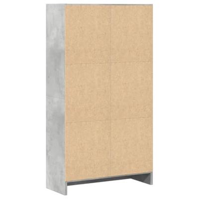 Boekenkast 60x24x109 cm bewerkt hout betongrijs