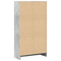 Boekenkast 60x24x109 cm bewerkt hout betongrijs - thumbnail
